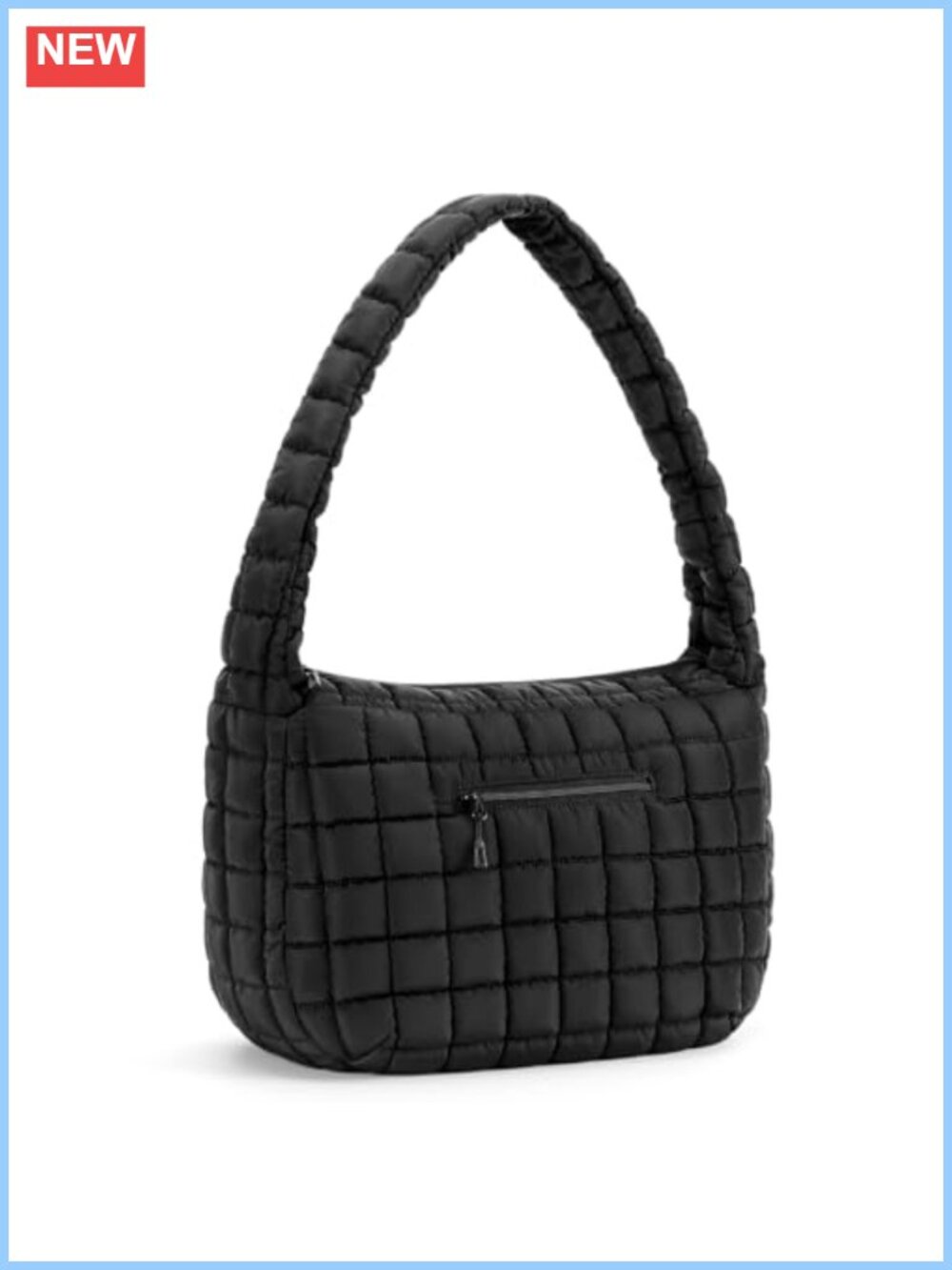 Quilted Puffer Tote Bag Lightweight Large Shoulder Purse Travel